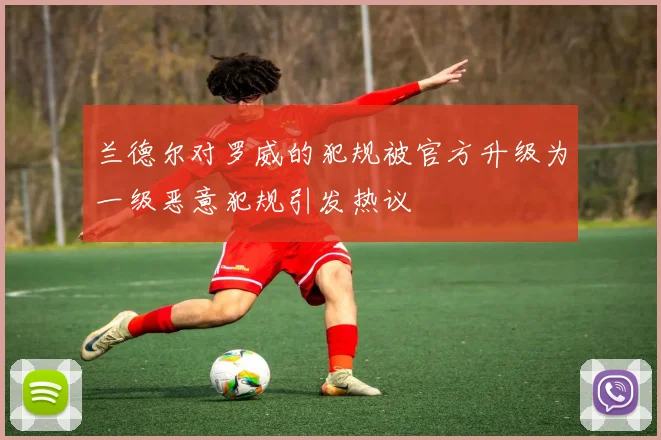 兰德尔对罗威的犯规被官方升级为一级恶意犯规引发热议